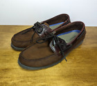 Sperry Shoes Mens 13 Leather Top Sider Slip On Boat Shoes Lace Up Casual Brown