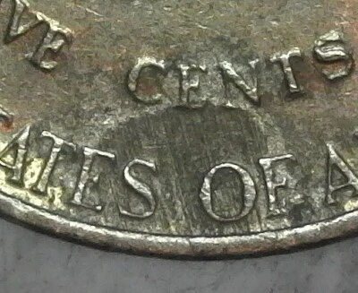 1992 D Jefferson Nickel Planchet Error/Defect - Mint Error - Nice! - Image 1 of 4