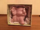 Vintage LEANDER Pink Good Luck Trunk Up Elephant Figurine 3” Brand New