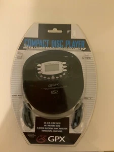 Nuovo lettore CD personale portatile GPX 45 secondi sintonizzatore ESP PLL C4051 con cuffie - Foto 1 di 8