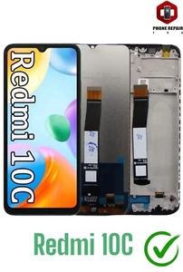 Samsung do Xiaomi Redmi 10C Wyświetlacz Ekran dotykowy z ramką Ekran ✅ - Zdjęcie 1 z 3