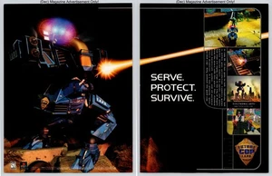 Future Cop LAPD Electronic Arts Mech Patrol Combat 1998 2Page Advertisement - Picture 1 of 5
