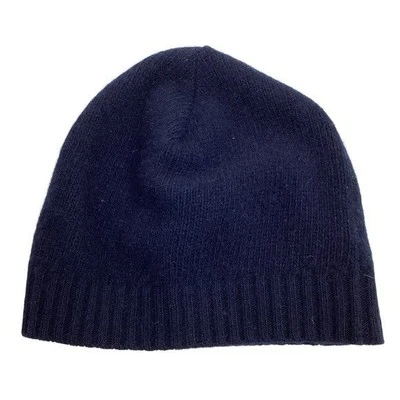 Nuevo con etiquetas Portolano 100 % cachemir uniforme azul marino niños gorro Foto 1 de 4