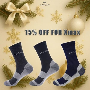 LAULAX Hombres Calcetines de Trabajo Resistente Transpirable Algodón Exterior Crew Reino Unido 9-11 4 pares - Imagen 1 de 20