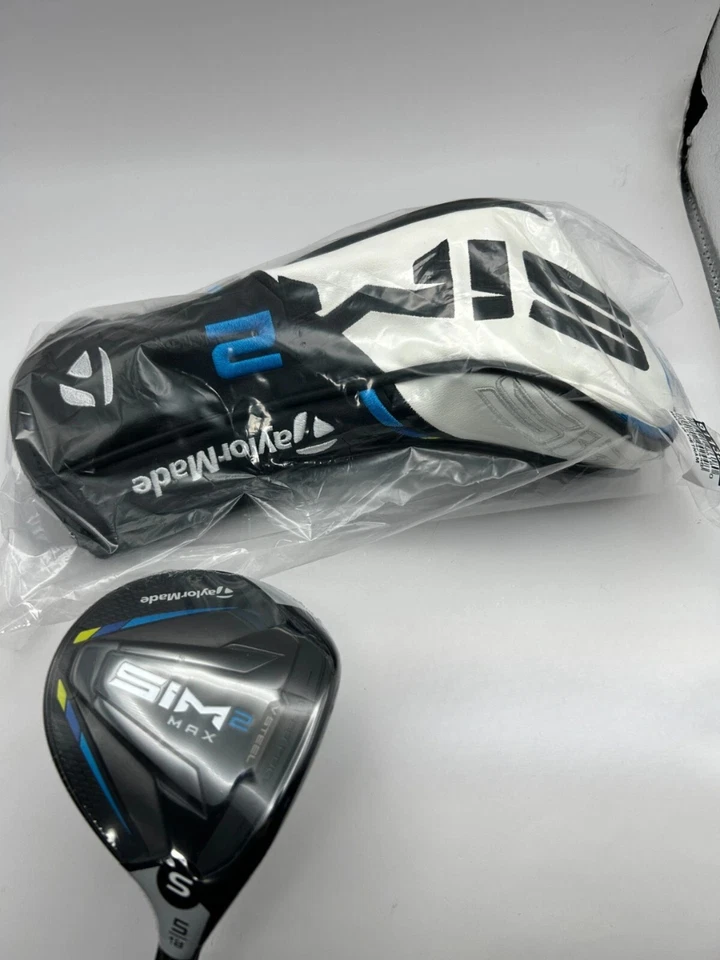 TaylorMade SIM2 MAX Fairway Wood 5W 18 RH TENSEI BLUE TM50 Stiff Head Cover 1819 - Image 1 of 4