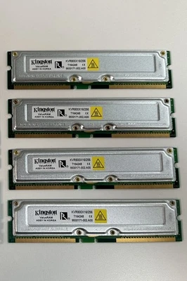 placas de memoria de ordenador - Kingston - 256MB - lote de 4 - usadas Foto 1 de 2