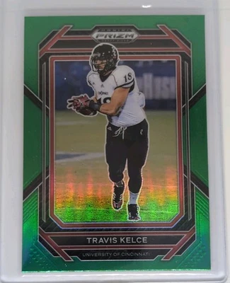 2023 Prizm Draft Picks - Green Prizm No.95 Travis Kelce Kansas City Chiefs 🐐🔥 - Image 1 of 2