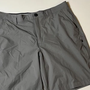 Orvis Tech Shorts Size 34 Gray Performance Stretch Comfort Casual Outdoor Chinos - Picture 1 of 8