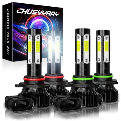 Kit de bombillas LED haz alto/bajo para Chevrolet BERETTA 1991-1996 4X 6000K Foto 1 de 4