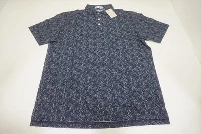 Nuevo polo de golf Peter Millar PILOT MILL para hombre talla mediana índigo 861C 01106769 Foto 1 de 4