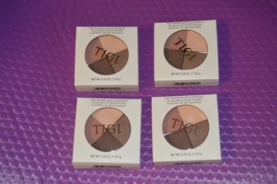 LOTE DE 4 SOMBRAS DE OJOS CUÁDRUPLES DE ALTA DENSIDAD TIGI COSMETICS - AMOR Foto 1 de 4