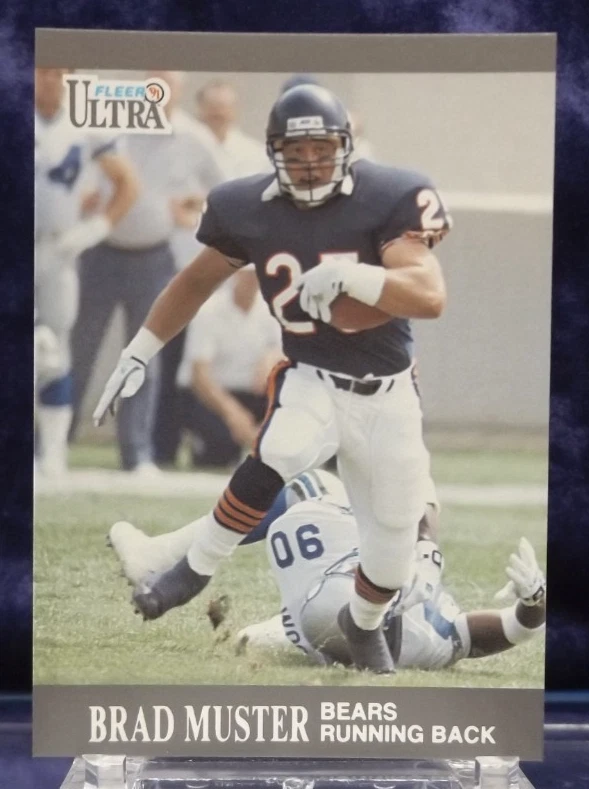 1991 Fleer Ultra #158 - Brad Muster - Chicago Bears - Near Mint - Image 1 of 2