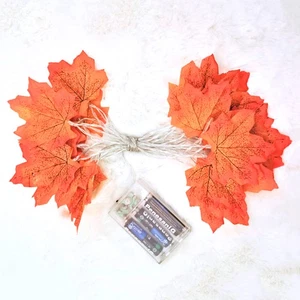 2x New Handmade High Quality DIY LED Simulation Maple Leaves Light String - Picture 1 of 1
