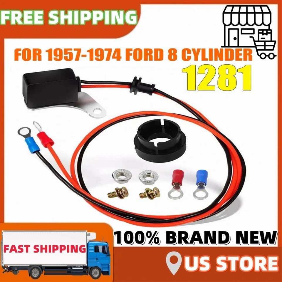 For Ford V8 Pertronix 1281 Ignition Points-to-Electronic Conversion Kit Ignitor✅ - Imagem 1 de 4
