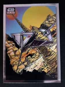 🔥Beggar's Canyon Run Topps Chrome Refractor #12 2023 Star Wars Galaxy - Picture 1 of 3