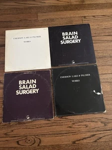 EMERSON LAKE & PALMER lot of 4 vinyl lps  Brain Salad , WORKS 1 &  2 - Picture 1 of 9