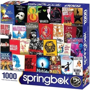 NEW Springbok It's Showtime! Broadway Classics 1000 piece Jigsaw Puzzle! Great! - Picture 1 of 3