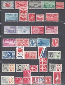 US airmail stamps 1938-80. 4-80 cents all MNH.