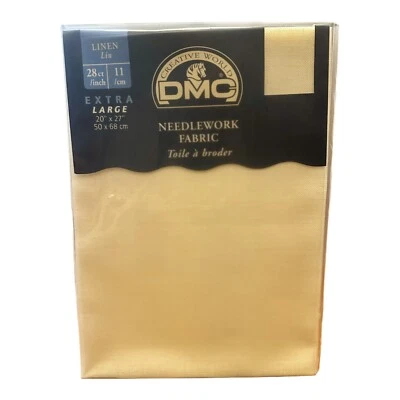 DMC Needlework Fabric 3865 Ivory 28 Ct Linen 20 x 27 NIP - Image 1 of 4