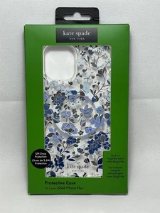 Kate Spade Case for Apple iPhone 16 Plus (6.7")(NOT PRO)- Flowerbed Blue! - Picture 1 of 5