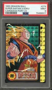 PSA 9 MINT SUPER SAIYAN GOKU 1995 DRAGON BALL Z #274 GRADED CARDDASS PRISM TPHLC - Bild 1 von 2