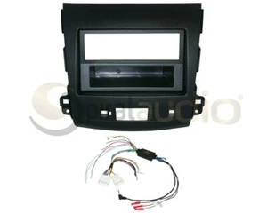 Kit de tablero de radio DIN único MITSUBISHI Outlander 2007-2013 + arnés SWC AMP MI72 - Imagen 1 de 1