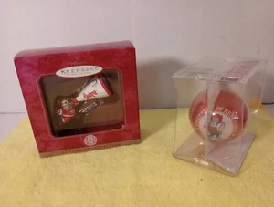 Hallmark Keepsake Ornament Nebraska Cornhuskers 1999 W/ Roung Ornmnt. Vintage - Picture 1 of 12