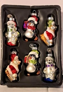 VINTAGE RADCO 2015 CELEBRATIONS SAMMLUNG 6 VERSCHIEDENE GLAS WEIHNACHTSSCHMUCK  - Bild 1 von 10