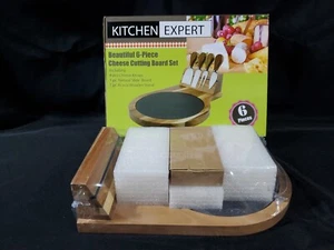 Kitchen Expert schönes 6-teiliges Käse Schneidebrett Set. In Kunststoff, neu - Bild 1 von 8