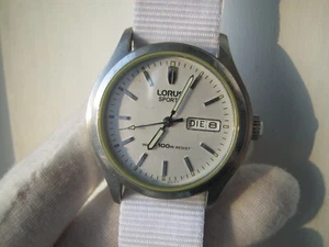 Lorus sports men's watch 38 mm / new battery - Picture 1 of 5
