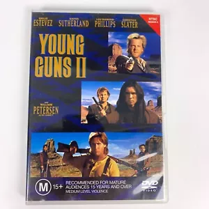Young Guns II (DVD, 1990) Emilio Estevez, Kiefer Sutherland Region 4 - Picture 1 of 3