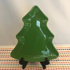 Fiestaware Trébol Árbol Plato Fiesta Verde Navidad Vacaciones Servir Plato - Imagen 1 de 4