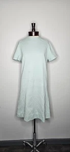 Vintage 1960s 1970s Dalton Robins Egg Blue Zig Zag Shift Dress - Picture 1 of 7