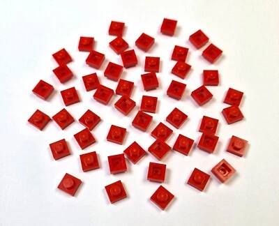 50 x LEGO Platte 1x1 - Rot - 3024 - NEU - Bild 1 von 3