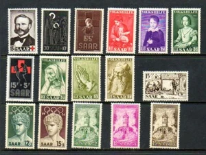 Briefmarken Saar - Scott #'s B95/B126 - MH & MNH - Bild 1 von 2