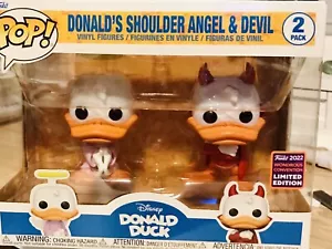 Funko Pop! Donald Duck Angel & Devil 2-Pack Wonder Con 2022 L/E 10% To Charity - Picture 1 of 7