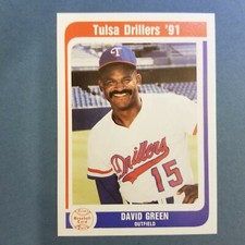 1991 Tulsa DRILLERS Baseball Card #9 DAVID GREEN Arnold MISSOURI