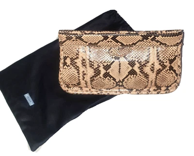 PRADA ~ RARO * Bolso de mano PIEL DE SERPIENTE pura real ~ 100% AUTÉNTICO Foto 1 de 4