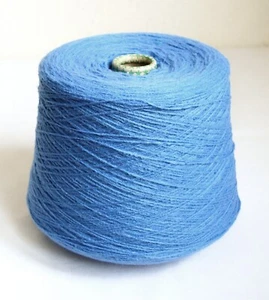 Hilos de tejer de lana merino italiana suave, cono de 1,1 lb/500 gramos - Imagen 1 de 3