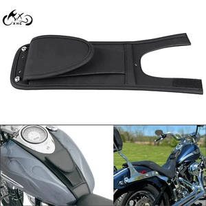 Bolsa babero tanque de gasolina negra para Harley Softail FXST 00-06 Fatboy FLSTF 00-17 EE. UU. - Imagen 1 de 12