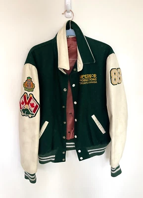 Chaqueta de raíces trituradas 1988 vintage del miembro del elenco de rodaje de película  Foto 1 de 4