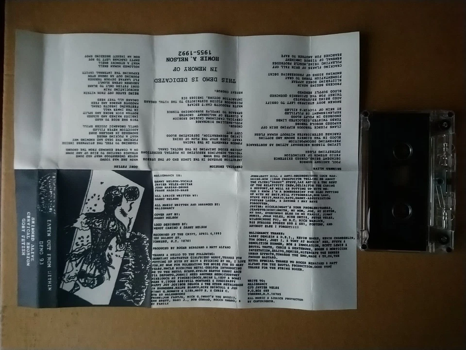 MALIGNANCY Eaten Out From Within Tape, Disgorge Gorgasm Internal Bleeding - Image 1 of 1