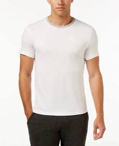 $96 Kenneth Cole Reaction Men White Short-Sleeve Crew-Neck Tee Dress T Shirt L - Picture 1 of 2