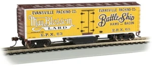 Bachmann HO ~ Evansville Packing ~ Track-Cleaning 40' Wood-Side Reefer ~ 16332 - Picture 1 of 4