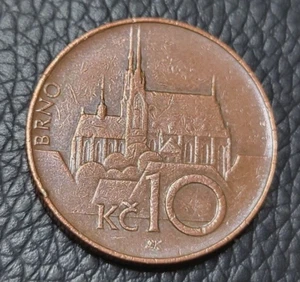 1993 Czech Republic 10 Korun Coin - Picture 1 of 2