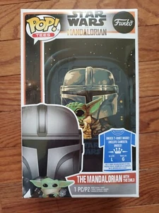 Funko Pop! Star Wars Mandalorian with The Child T-shirt Size Large L SEALED NEW - Picture 1 of 6