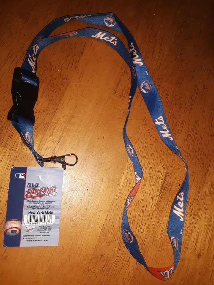 New york METS MLB Lanyard Clip Neck Tag Keychain for ID Keys Holder,⚾️☆187 - Image 1 of 2