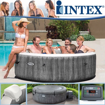 Intex Whirlpool Deluxe Ø 216x71 Spa Pool 6 Personen Badewanne Whirlwanne Massage - Bild 1 von 4