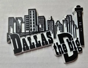 Dallas The Big D Rubber Refrigerator Magnet - Picture 1 of 3