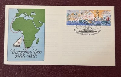 PORTUGAL 1987 FDC DEPARTURE OF THE CARAVELA BARTOLOMEU DIAS ⭐ - Image 1 of 2